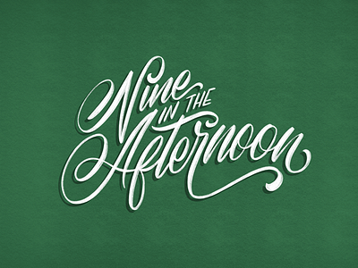 Nine in the Afternoon lettering typography