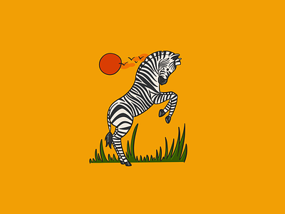 Zebra alphabet animal digital illustration ipad lettering procreate sunset typography zebra