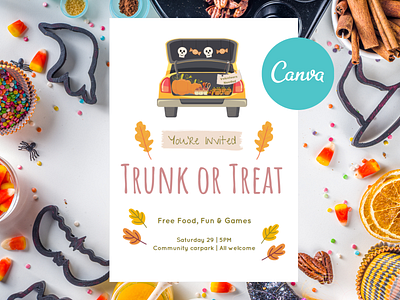 Trunk or Treat Canva template