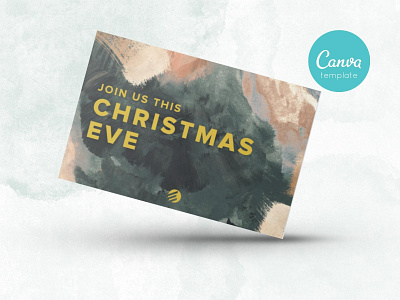 Church Christmas Eve Canva template