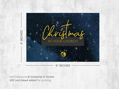 Church Christmas Canva template