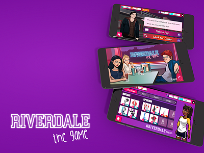 Riverdale Game Concept game design riverdale ui ui design