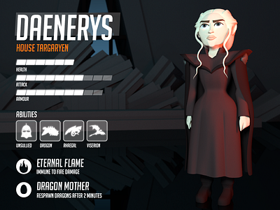 Daenerys Stats Screen