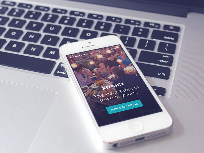 Kitchit Homepage mobile web homepages