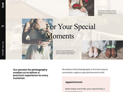 Photographer Website Hero