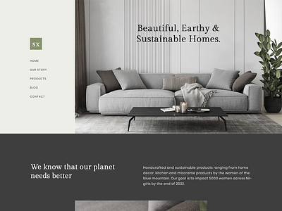 Interior Design Website Layout