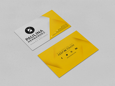 New Business Cards black business business card card cards clean identity logo print simple stationery yellow