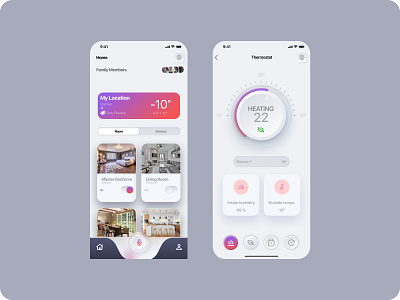 Smart Home App digital product ui ux