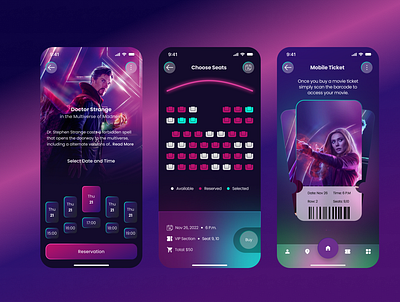 Movie Ticket ui ux