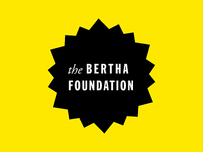 Logo: The Bertha Foundation branding graphic design logo logo design lower westside design company lwsdco. ocean tangible matter tm type plus image