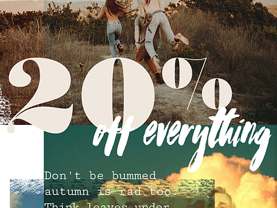 20% Off Everything! graphic design marketing retail type typography