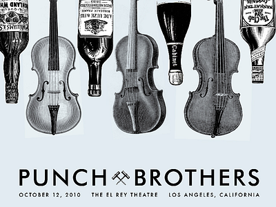 Poster Design: Punch Brothers (Detail) design graphic design illustration poster design typography