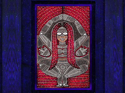 ▼ artist artoftheday devi graphic graphicdesigncentral illustration ink inspiration pirategraphic space thedesigntip tribal woman