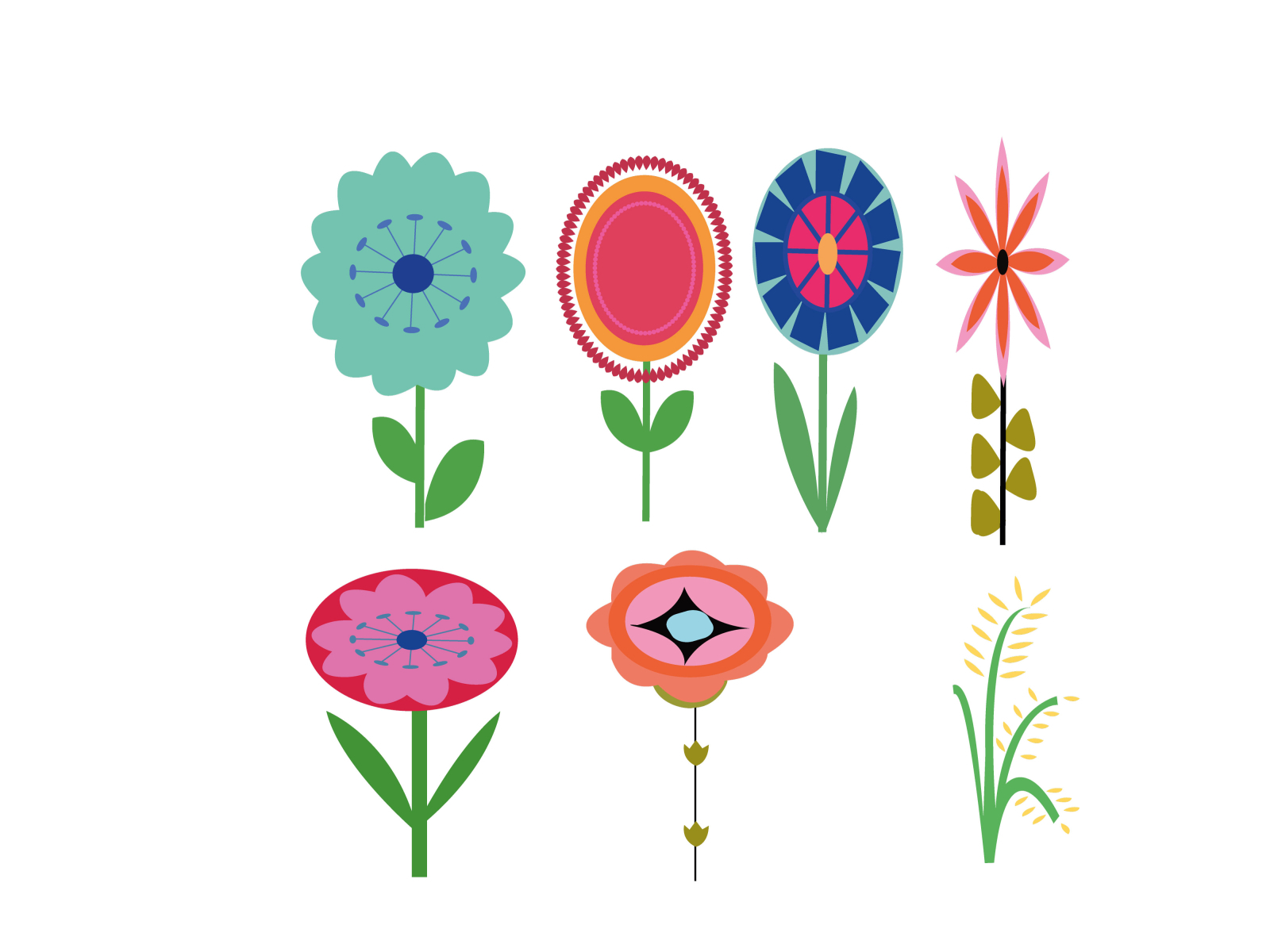 Flowers vector by Shapla Sumi on Dribbble