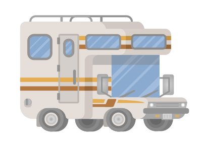 RV camping retro rv stripe vehicle