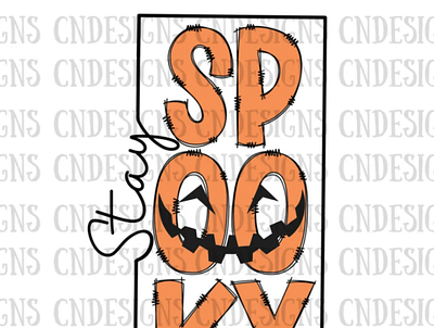 Stay Spooky Doodle Halloween PNG | fall png app branding design graphic design illustration logo typography ui ux vector