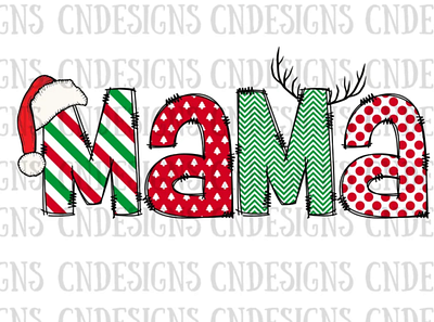 Mama Christmas PNG | Doodle Mama png app branding design graphic design illustration logo typography ui ux vector
