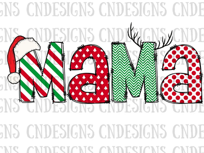 Mama Christmas PNG | Doodle Mama png