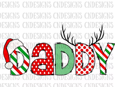 Daddy Christmas PNG | Doodle Daddy png app branding design graphic design illustration logo typography ui ux vector