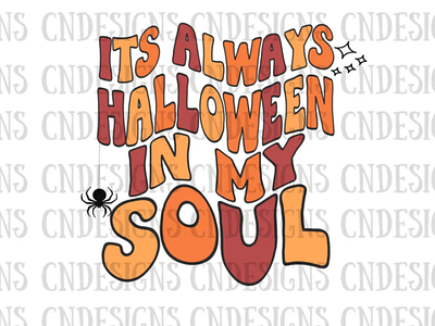 It’s always Halloween in my soul PNG | Retro halloween png