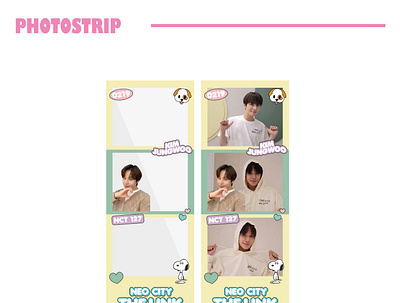 K-pop Photostrip / Photobooth Frame design graphic design illustration k pop
