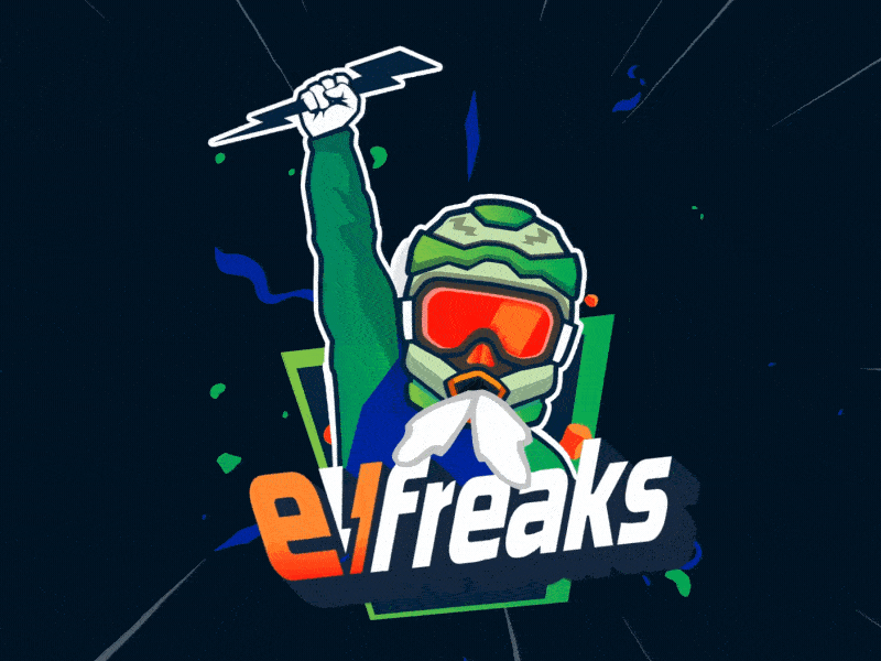 Evfreaks Logo Animation after effects animation branding design gif illustration logo logo animation logo reveal ui vector
