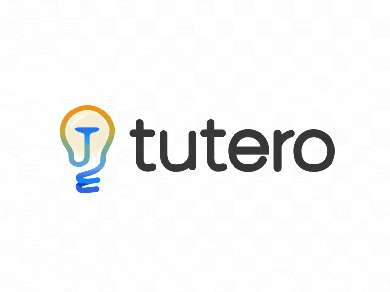 Tutero Logo Animation after effects animation branding design gif illustration logo logo animation logo reveal ui vector