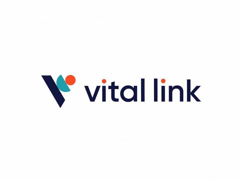 Vital Link Logo Animation after effects animation branding design gif logo logo animation logo reveal motion graphics