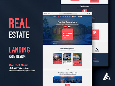 Real Estate Landing Page Design Template