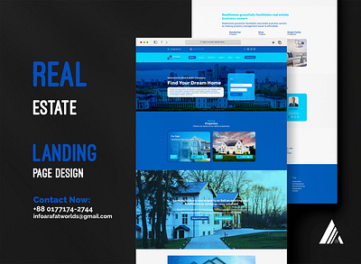 Real Estate Landing Page Design Template business landing page design website website design