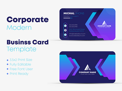 Corporate Business Card Design Template