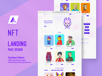 NFT Landing Page Design