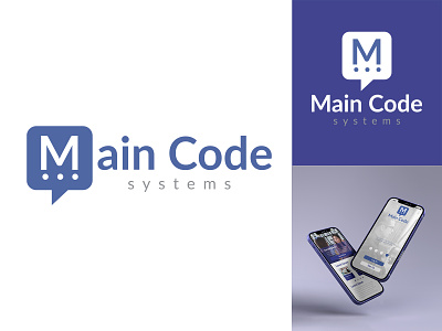 Main Code Systems branding graphic design lettermark logo typography ui wordmark