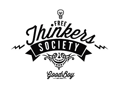 Free Thinkers Society light bulb shirt shirt design t shirt think vector