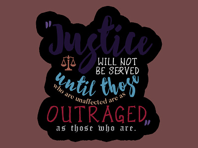 Justice benjamin franklin digital art graphic design justice quote scales typography