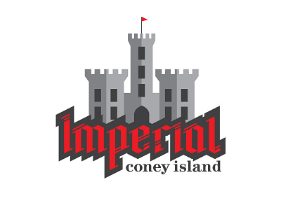 Imperial Coney Island branding castle coney island food hot dogs imperial logo restaurant royal royalty