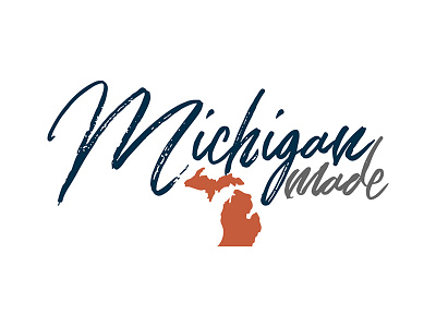 Michigan Made flint hand written mi michigan script shirt t shirt typography