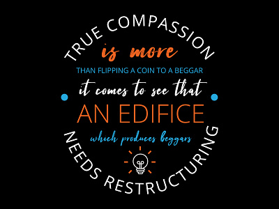 True Compassion compassion economy knowledge martin luther king mlk poverty quote type typography