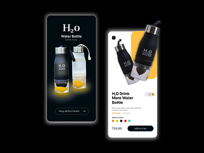 Ecommerce Mobile App - Water Bottle