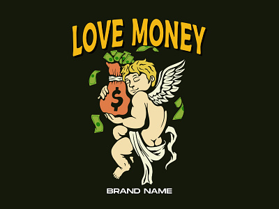 Love Money !!! artwork brand design digital drawing graphic design illustration logo tattoo