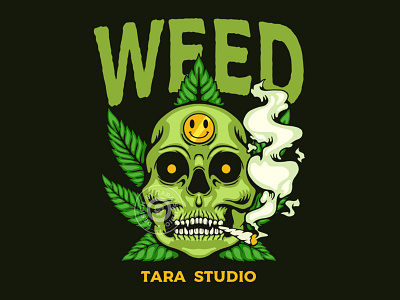 Weed !!! artwork brand design digital drawing graphic design illustration logo merch tattoo tshirt