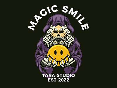 Magic Smile artwork brand design digital drawing graphic design illustration logo merch tattoo tee tshirt