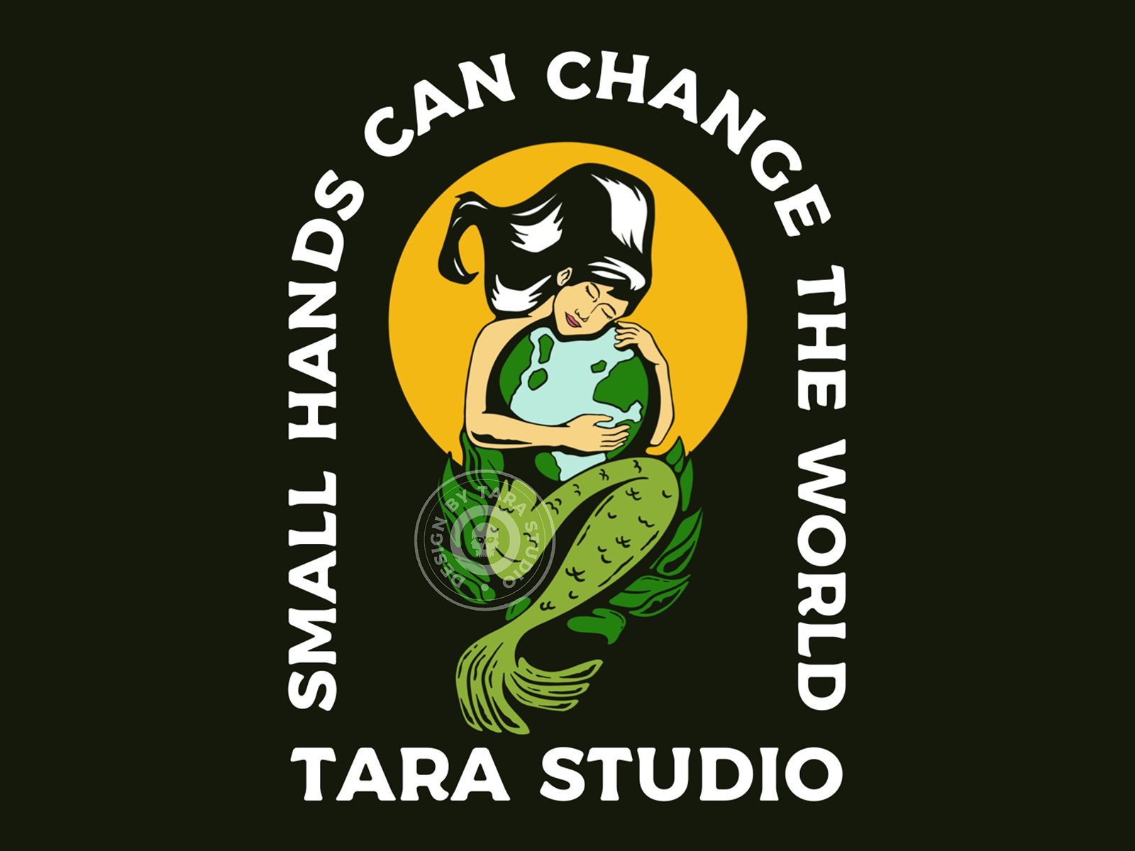 Small Hands Can Change The World !!! by Tara Art Studio on Dribbble