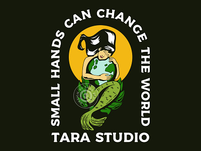 Small Hands Can Change The World !!! artwork brand design digital drawing graphic design illustration merch tattoo tee tshirt