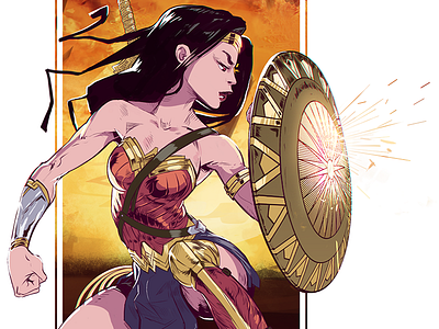 Wonderwoman fanart illustration wonderwoman