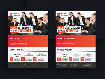 Corporate Flyer branding creative corporate flyer design flyer corporate graphic design typography vector
