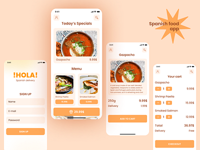 Restaurant Delivery app UI