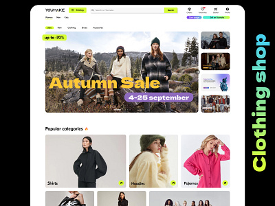 Youmake - clothing store website