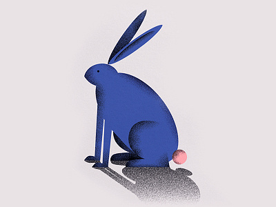 bunny animal bunny illustration pink rabbit tail