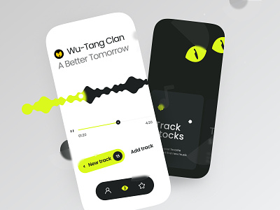 Music Player App app concept design mobile music player track ui ux